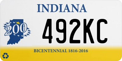 IN license plate 492KC