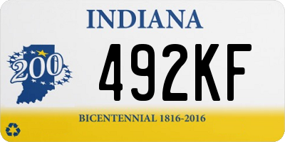 IN license plate 492KF