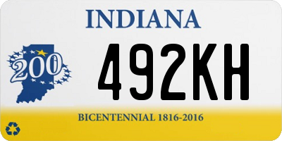 IN license plate 492KH