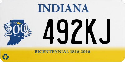 IN license plate 492KJ