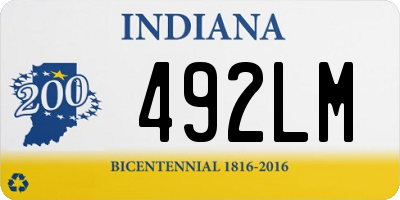 IN license plate 492LM