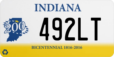 IN license plate 492LT