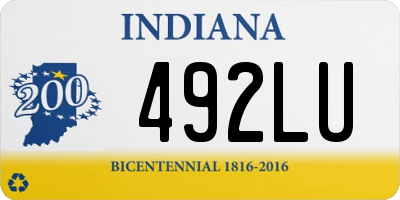 IN license plate 492LU