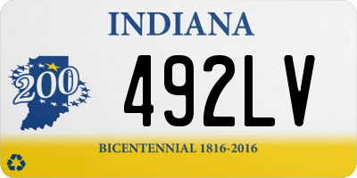 IN license plate 492LV