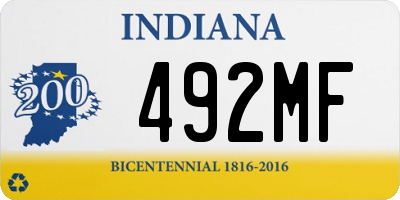 IN license plate 492MF