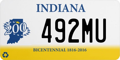 IN license plate 492MU