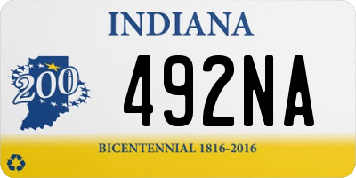 IN license plate 492NA
