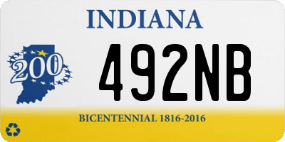 IN license plate 492NB