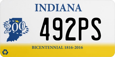 IN license plate 492PS