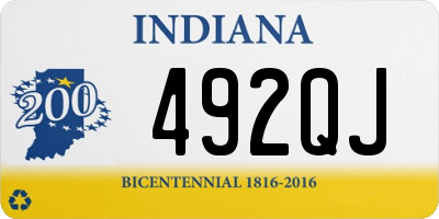 IN license plate 492QJ