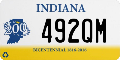 IN license plate 492QM