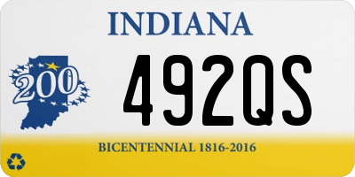 IN license plate 492QS