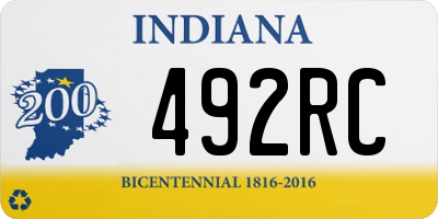 IN license plate 492RC