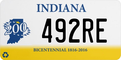 IN license plate 492RE