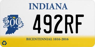 IN license plate 492RF
