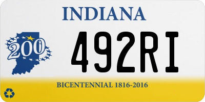 IN license plate 492RI