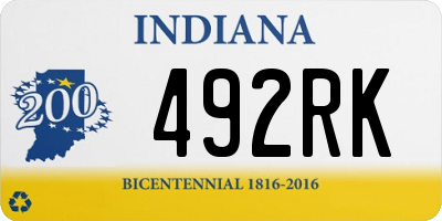 IN license plate 492RK