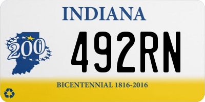 IN license plate 492RN