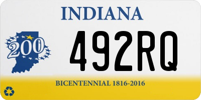 IN license plate 492RQ