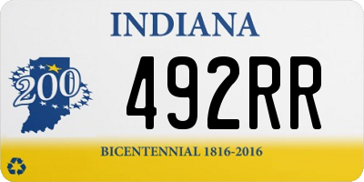 IN license plate 492RR