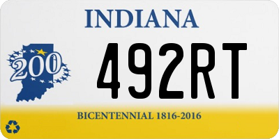 IN license plate 492RT