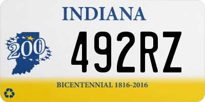 IN license plate 492RZ