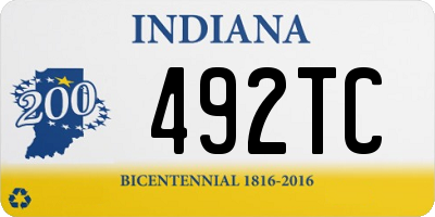 IN license plate 492TC