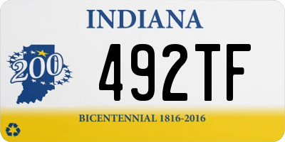 IN license plate 492TF