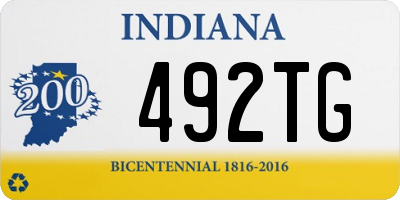 IN license plate 492TG