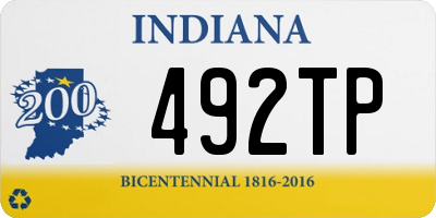 IN license plate 492TP