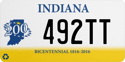 IN license plate 492TT