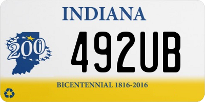 IN license plate 492UB