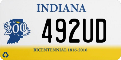 IN license plate 492UD