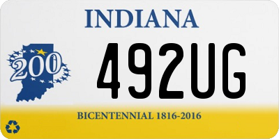 IN license plate 492UG