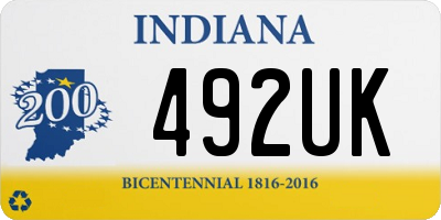 IN license plate 492UK