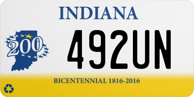 IN license plate 492UN