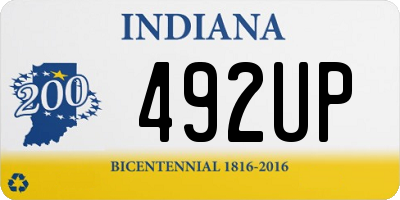 IN license plate 492UP