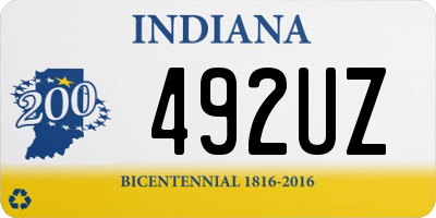 IN license plate 492UZ