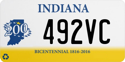 IN license plate 492VC