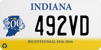 IN license plate 492VD