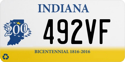 IN license plate 492VF
