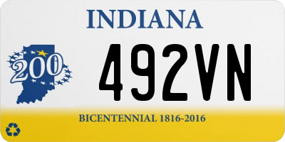 IN license plate 492VN