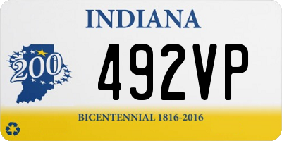 IN license plate 492VP