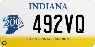 IN license plate 492VQ