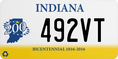 IN license plate 492VT