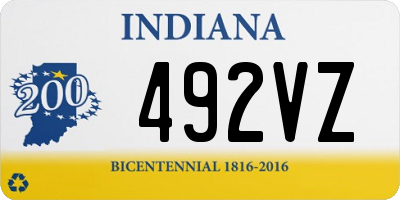 IN license plate 492VZ