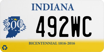 IN license plate 492WC