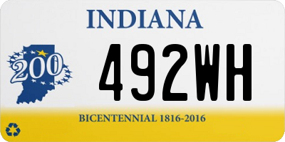 IN license plate 492WH
