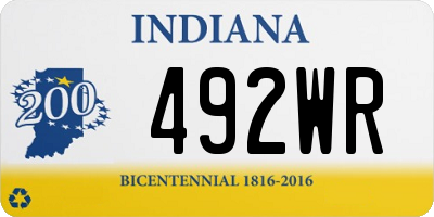 IN license plate 492WR