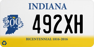 IN license plate 492XH